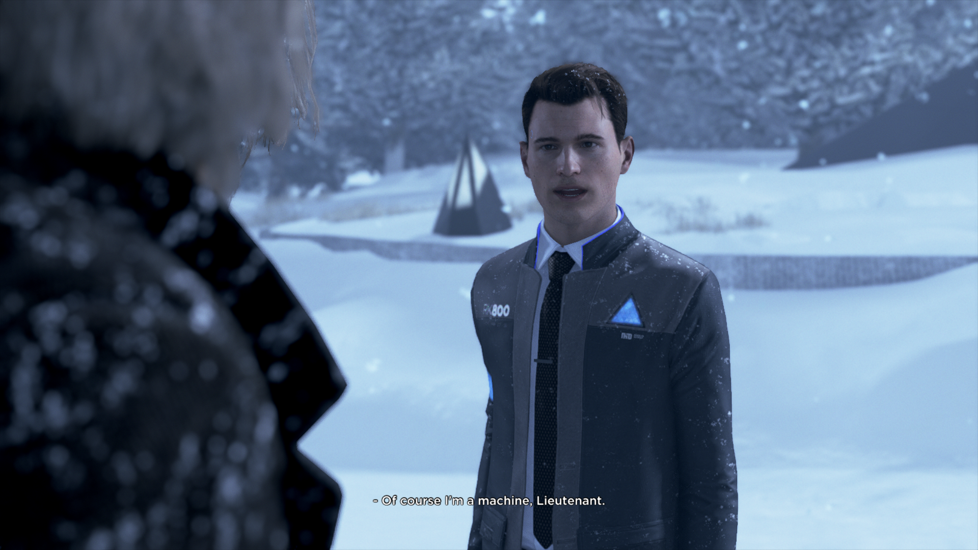 connor in the snow